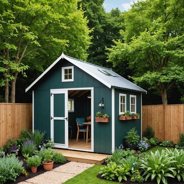 ¿Qué tipo de materiales son más adecuados para construir una caseta de jardín sostenible?